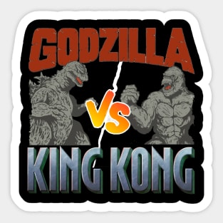 Godzilla vs King Kong Sticker